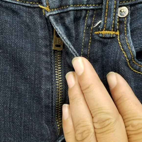 American Eagle Outfitters Jeans Boys 28x28 16 Slim Blue Dark Wash Denim - Picture 2 of 14